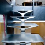 Escalier design sur mesure tout inox brossé