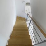 Escalier quart tournant acier thermolaqué