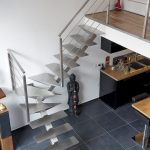 escalier-inox-brossé