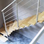 escalier-inox-et-marches-chêne-7