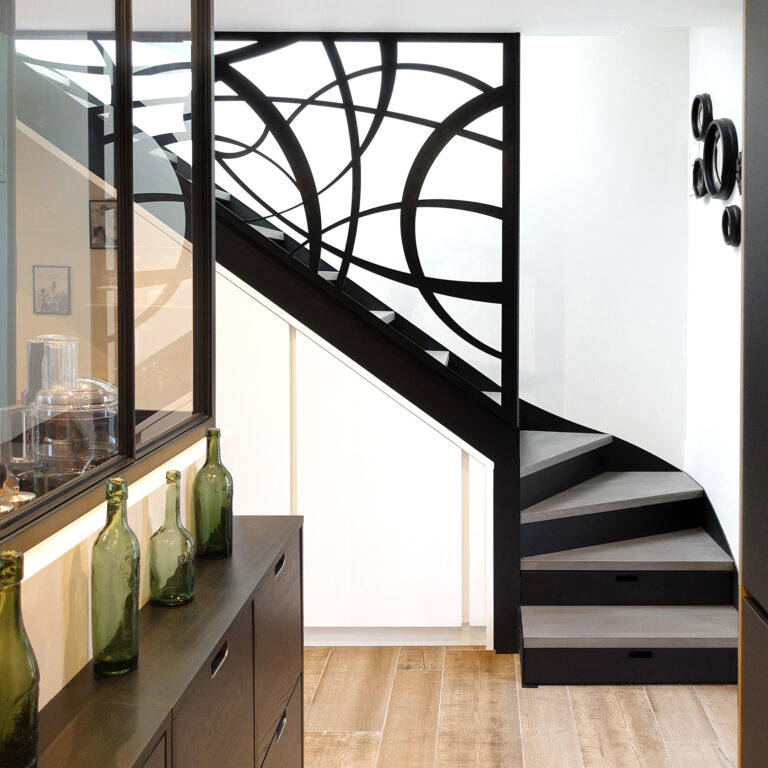 Escalier double limon