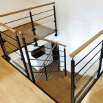 escalier limon central