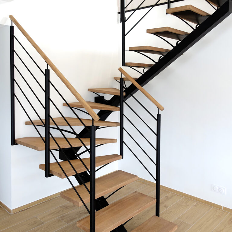 escalier limon central